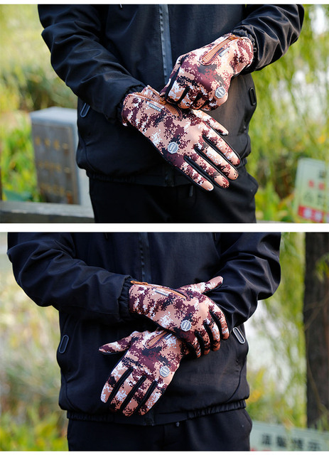 Rękawice wędkarskie neoprenowe pełna para z ciepłym neoprenem, oddychająca skóra, antypoślizgowe - Wianko - 23