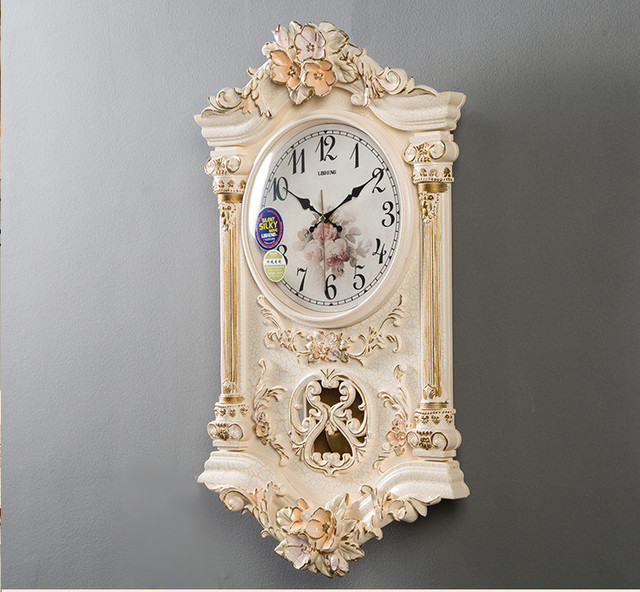 Rustykalny zegar ścienny drewniany, retro, luksusowy design, kwarcowy, duży, cichy, europejski styl, home decor - Wianko - 20