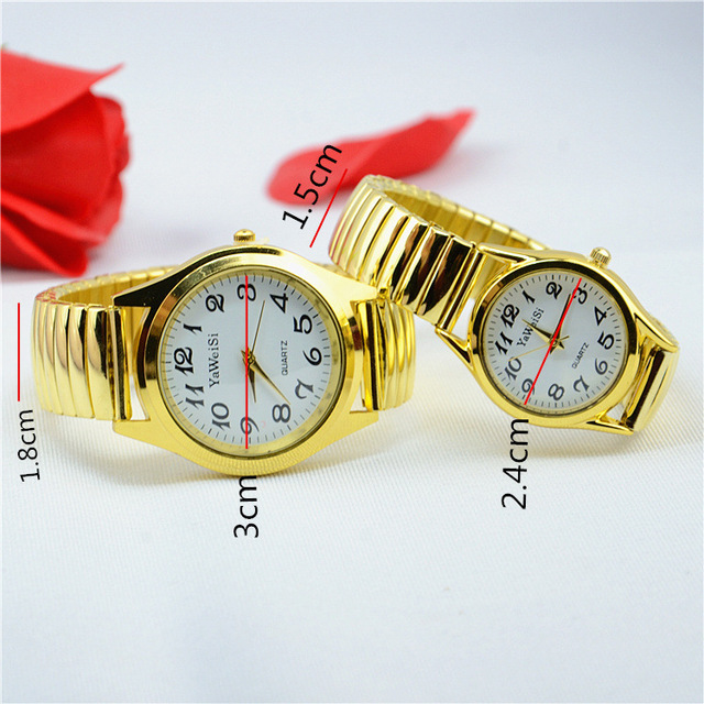 Elastyczny zegarek cyfrowy dla kobiet w średnim i podeszłym wieku, złoty prezent damski - Wianko - 1