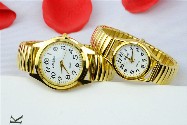 Elastyczny zegarek cyfrowy dla kobiet w średnim i podeszłym wieku, złoty prezent damski - Wianko - 2