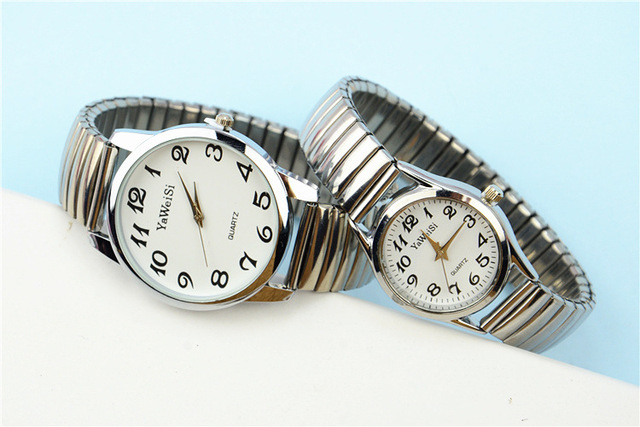 Elastyczny zegarek cyfrowy dla kobiet w średnim i podeszłym wieku, złoty prezent damski - Wianko - 3