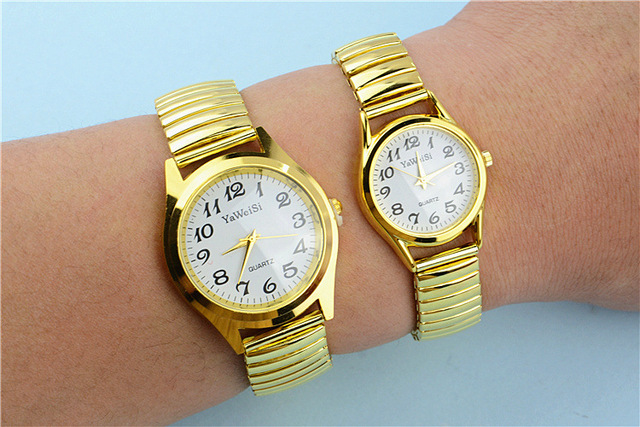 Elastyczny zegarek cyfrowy dla kobiet w średnim i podeszłym wieku, złoty prezent damski - Wianko - 5