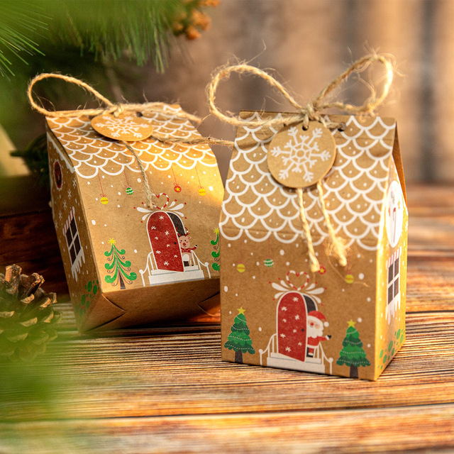 Zestaw zawieszek bożonarodzeniowych DIY – metki, etykiety, karty do ozdabiania domu, pakowania prezentów, owinięcia pudełek i dekoracji na imprezy - Wianko - 14