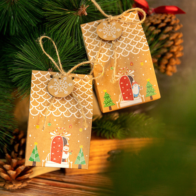 Zestaw zawieszek bożonarodzeniowych DIY – metki, etykiety, karty do ozdabiania domu, pakowania prezentów, owinięcia pudełek i dekoracji na imprezy - Wianko - 13