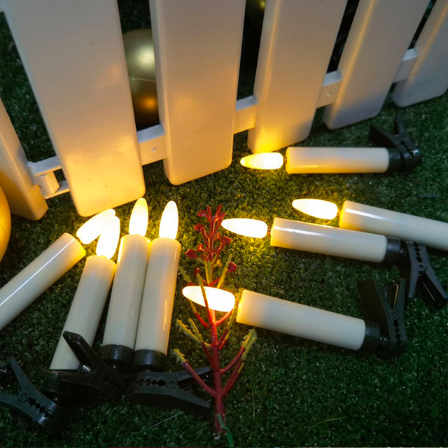 Nowość! Choinka świeca 3D ze zdalnym sterowaniem, migająca bez płomieni, 20 sztuk, dekoracja na Nowy Rok - Wianko - 3