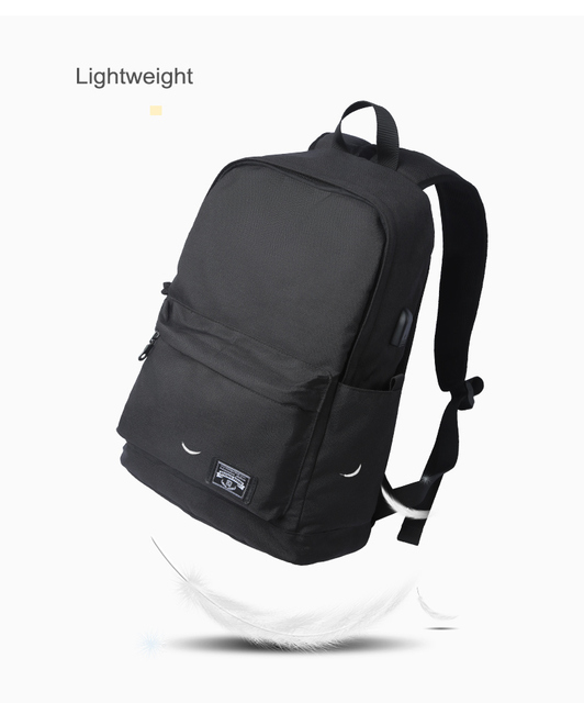 Modny plecak Oxford Bookbag z dużą pojemnością, wodoodporny z zabezpieczeniem przeciw kradzieży i ładowaniem USB, idealny dla nastolatków - Wianko - 5