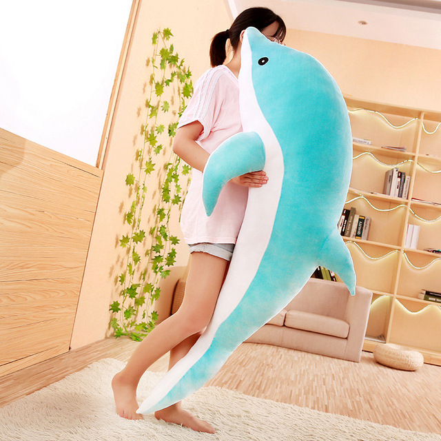Duże pluszowe zabawki delfinów - wypchane zwierzęta morskie, idealne dla dzieci - Wianko - 8