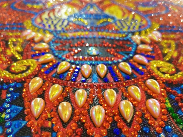 Diamentowa mozaika Mandala kwiatowa 5D, haftowany obraz, specjalne ściegi krzyżykowe, kryształowa naklejka - Wianko - 7