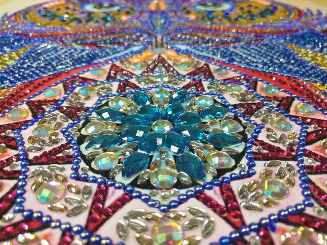 Diamentowa mozaika Mandala kwiatowa 5D, haftowany obraz, specjalne ściegi krzyżykowe, kryształowa naklejka - Wianko - 6