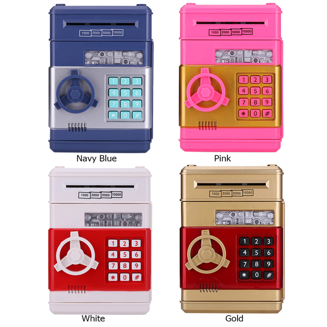 Elektroniczna skarbonka z hasłem ATM na monety i banknoty - Wianko - 4