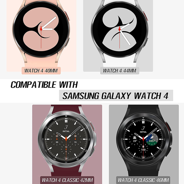 Pasek zegarka 20mm Samsung Galaxy 4 klasyczny - 46mm 42mm - silikonowy sportowy Galaxy 4 44mm 40mm - Wianko - 6