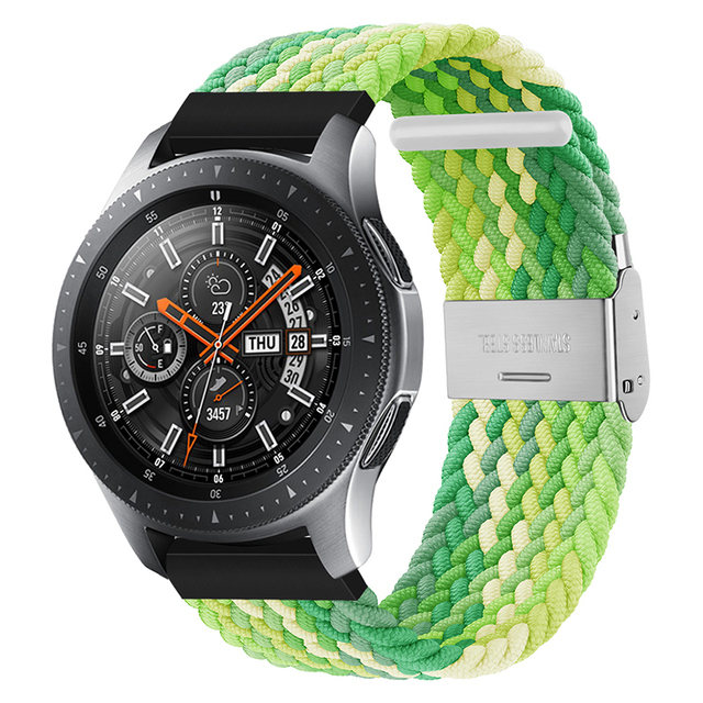 Uniwersalny elastyczny nylonowy pasek zegarka Solo 20mm/22mm, regulowane zapięcie, do Samsung Galaxy aktywny 2/3 i Huawei GT2 nadgarstek - Wianko - 15