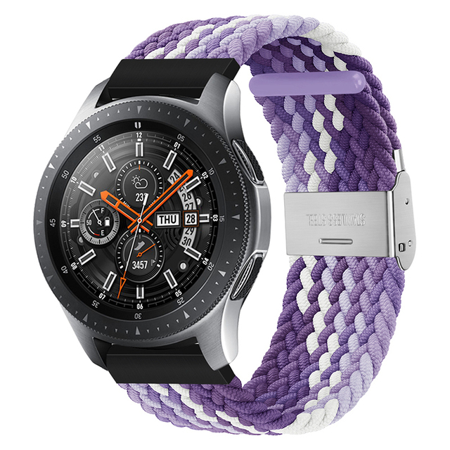 Uniwersalny elastyczny nylonowy pasek zegarka Solo 20mm/22mm, regulowane zapięcie, do Samsung Galaxy aktywny 2/3 i Huawei GT2 nadgarstek - Wianko - 13