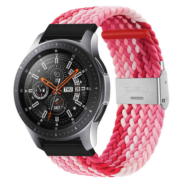Uniwersalny elastyczny nylonowy pasek zegarka Solo 20mm/22mm, regulowane zapięcie, do Samsung Galaxy aktywny 2/3 i Huawei GT2 nadgarstek - Wianko - 14