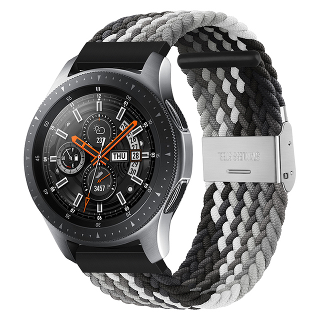 Uniwersalny elastyczny nylonowy pasek zegarka Solo 20mm/22mm, regulowane zapięcie, do Samsung Galaxy aktywny 2/3 i Huawei GT2 nadgarstek - Wianko - 12