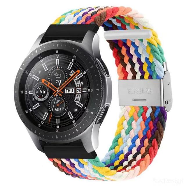 Uniwersalny elastyczny nylonowy pasek zegarka Solo 20mm/22mm, regulowane zapięcie, do Samsung Galaxy aktywny 2/3 i Huawei GT2 nadgarstek - Wianko - 16