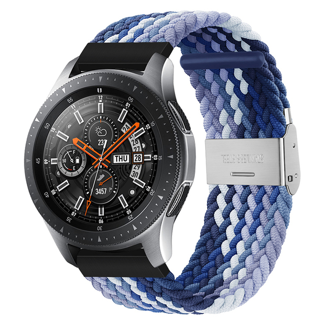 Uniwersalny elastyczny nylonowy pasek zegarka Solo 20mm/22mm, regulowane zapięcie, do Samsung Galaxy aktywny 2/3 i Huawei GT2 nadgarstek - Wianko - 11