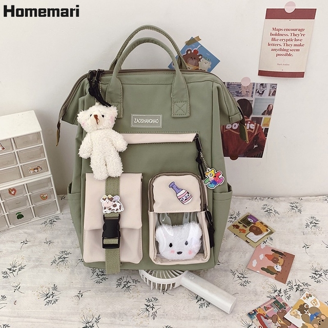 Plecak Homemari 2021 dla kobiet, wodoodporny w cukierkowych kolorach, fantazyjny, idealny do liceum dla nastoletnich dziewczyn, podróżny - Wianko - 9