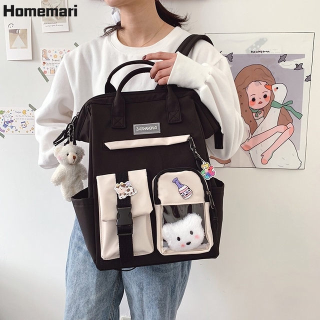 Plecak Homemari 2021 dla kobiet, wodoodporny w cukierkowych kolorach, fantazyjny, idealny do liceum dla nastoletnich dziewczyn, podróżny - Wianko - 4