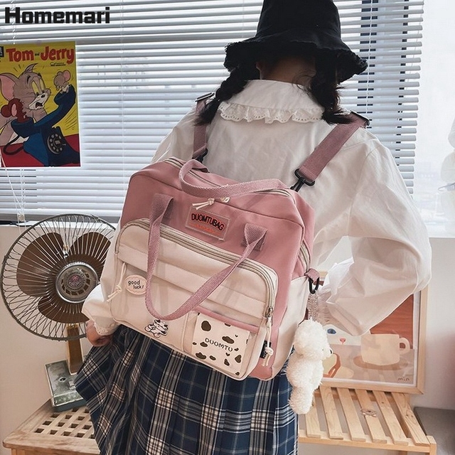 Plecak Homemari 2021 dla kobiet, wodoodporny w cukierkowych kolorach, fantazyjny, idealny do liceum dla nastoletnich dziewczyn, podróżny - Wianko - 19