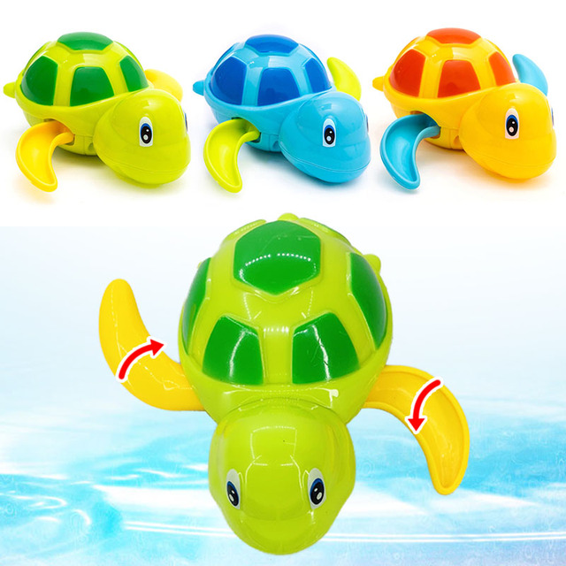 Zabawka do kąpieli dla niemowląt - Żółw na kluczyk w kształcie zwierzątka - Wianko - 3