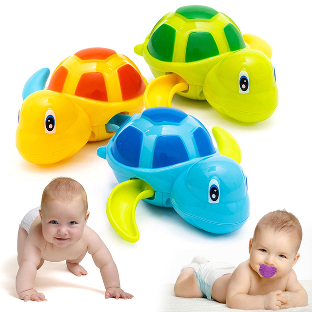 Zabawka do kąpieli dla niemowląt - Żółw na kluczyk w kształcie zwierzątka - Wianko - 2