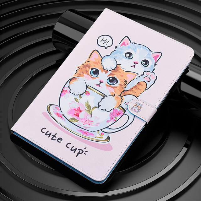 Kot kreskówka - Funda dla Xiaomi Pad 5 z funkcją stojaka - Mi Pad 5 dla dzieci - Pokrywa ochraniająca - Coque - do tabletu Xiaomi Mi Pad 5 - Wianko - 8