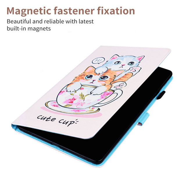Kot kreskówka - Funda dla Xiaomi Pad 5 z funkcją stojaka - Mi Pad 5 dla dzieci - Pokrywa ochraniająca - Coque - do tabletu Xiaomi Mi Pad 5 - Wianko - 6