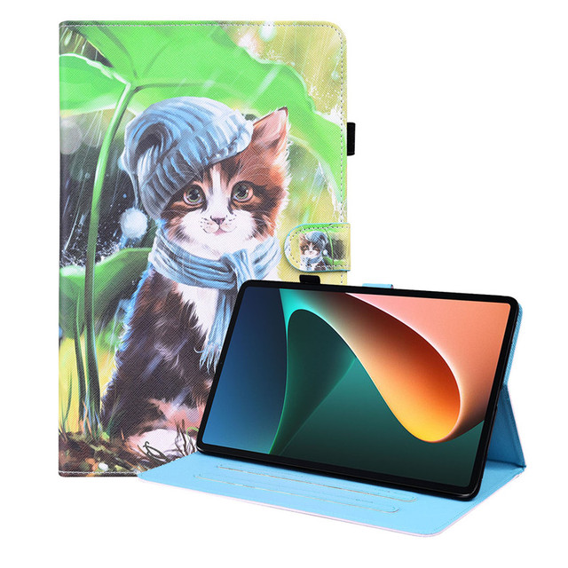 Kot kreskówka - Funda dla Xiaomi Pad 5 z funkcją stojaka - Mi Pad 5 dla dzieci - Pokrywa ochraniająca - Coque - do tabletu Xiaomi Mi Pad 5 - Wianko - 12