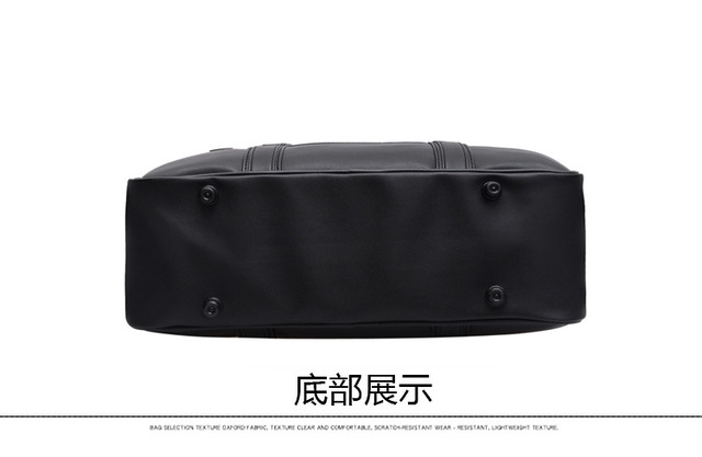 Jednolity worek Messenger torebka na ramię japońska z otworami i skórzanym wykończeniem PU Leather, Czarny - Wianko - 6
