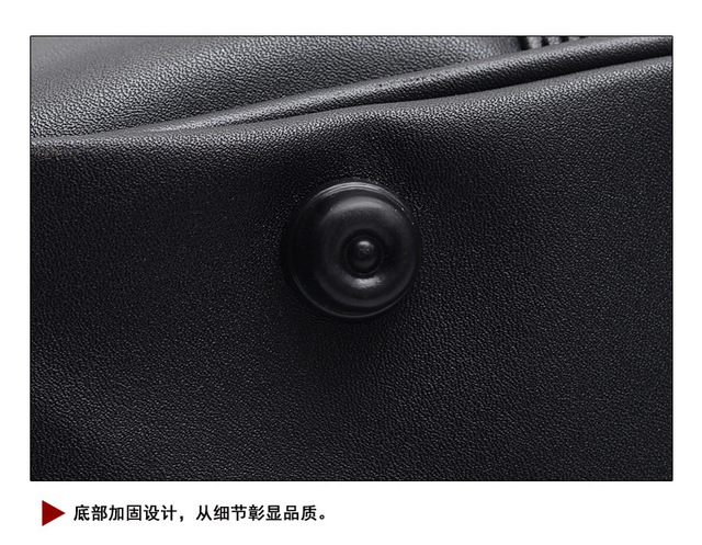 Jednolity worek Messenger torebka na ramię japońska z otworami i skórzanym wykończeniem PU Leather, Czarny - Wianko - 11