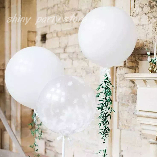 Biały lateksowy balon z nadrukiem Happy Birthday, ślubne dekoracje walentynkowe - 2-36 cali - Wianko - 6
