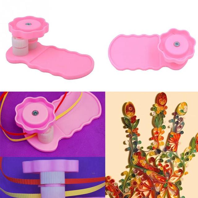 Różowa plastikowa zaciskarka do prac ręcznych z papierem Quilled - narzędzie DIY do Quillingu i Scrapbookingu - Wianko - 1