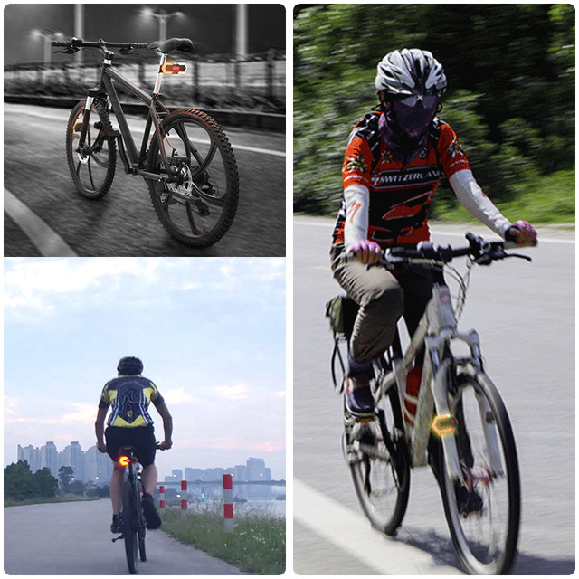 Zdalnie sterowane światła rowerowe: przednie i tylne światło kierunkowskazów, bezprzewodowe, MTB, ostrzegawcze - Wianko - 7