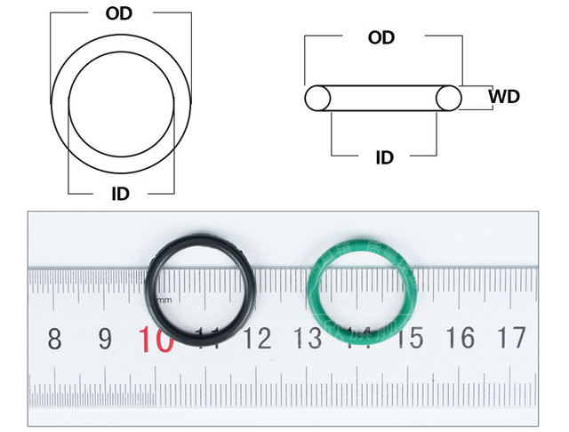 Uszczelka silikonowa CS WD 1.0mm 1.5mm x 3.5mm - czerwony/biały, pierścień uszczelniający do naprawy szkieletu, szerokość 52mm - Wianko - 3