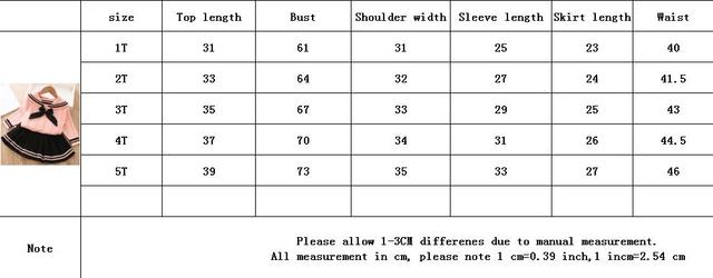 Zimowy zestaw ubrań dla dziewczynek 1-5 lat: swetry, koszulki z kokardą, spódnica typu garnitur - Wianko - 1