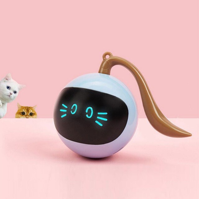 Automatyczna inteligentna interaktywna zabawka dla kota - skacząca piłeczka USB - Wianko - 1