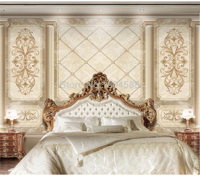 Fototapeta w stylu europejskim z motywem retro marmuru do salonu, sypialni i telewizora - eleganckie wyposażenie domu w luksusową sztukę - Wianko - 3