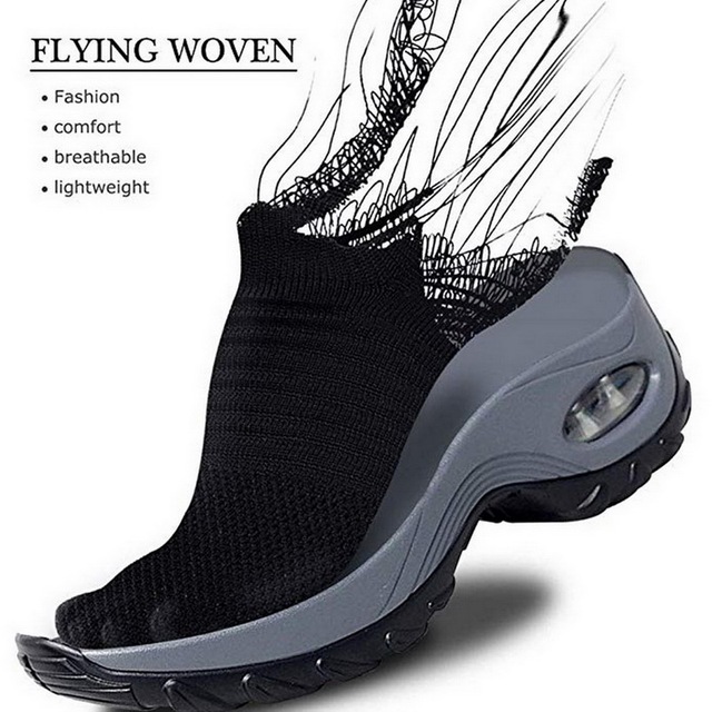 Biegowe sneakersy LITTHING 2021 - oddychające buty z siatką, platforma, rozmiary 36-43 - Wianko - 11