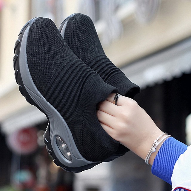 Biegowe sneakersy LITTHING 2021 - oddychające buty z siatką, platforma, rozmiary 36-43 - Wianko - 10