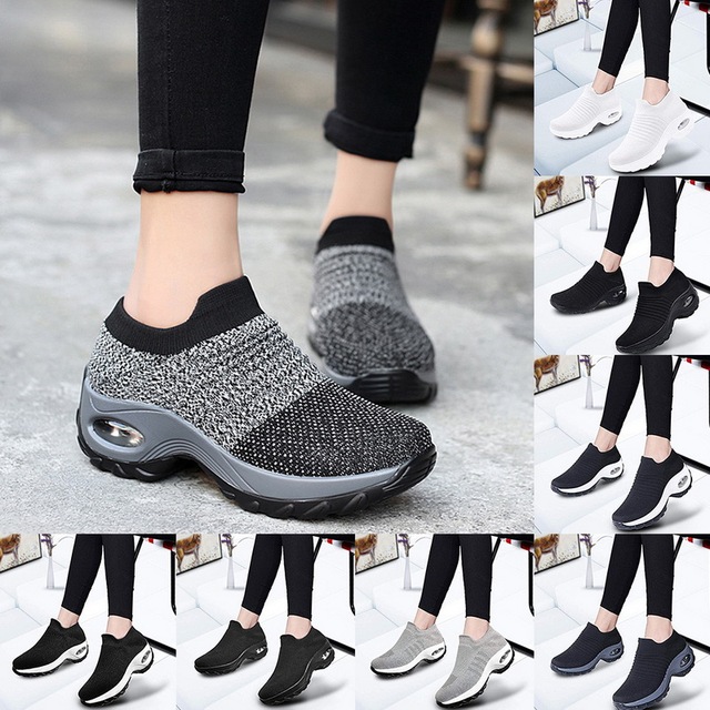 Biegowe sneakersy LITTHING 2021 - oddychające buty z siatką, platforma, rozmiary 36-43 - Wianko - 15