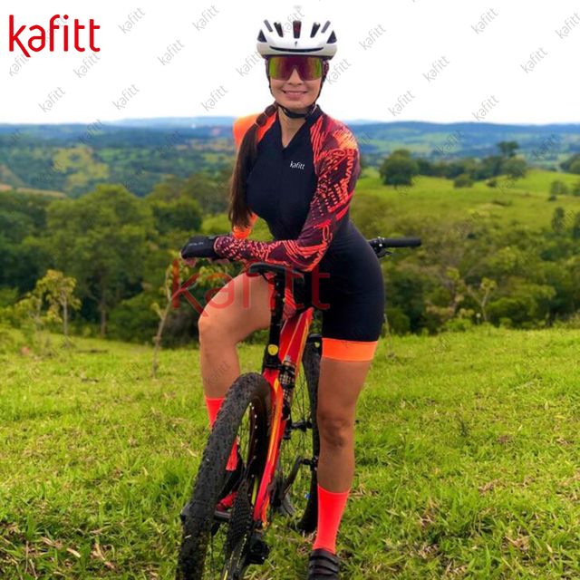 Koszulka kolarska damsko-męska długi rękaw - Macaquinho GO Triathlon, z zestawem rowerowym - Wianko - 10