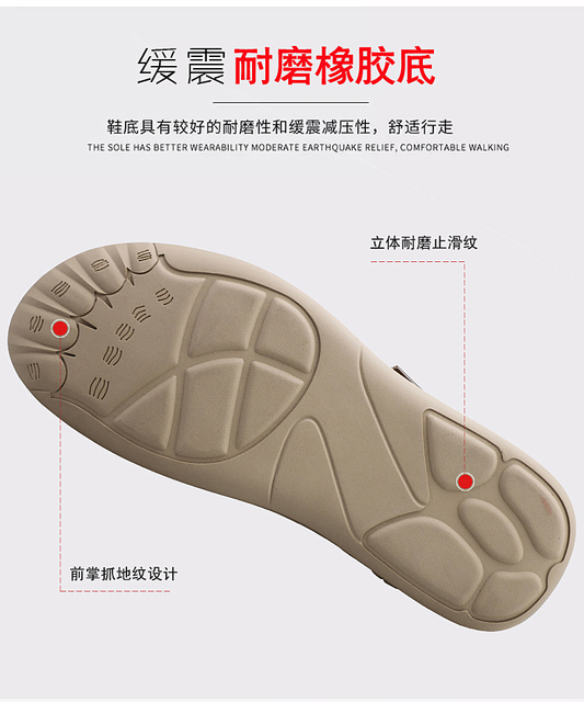 Nowe sandały męskie 2021 - skórzane, casual, antypoślizgowe, oddychające - Wianko - 10
