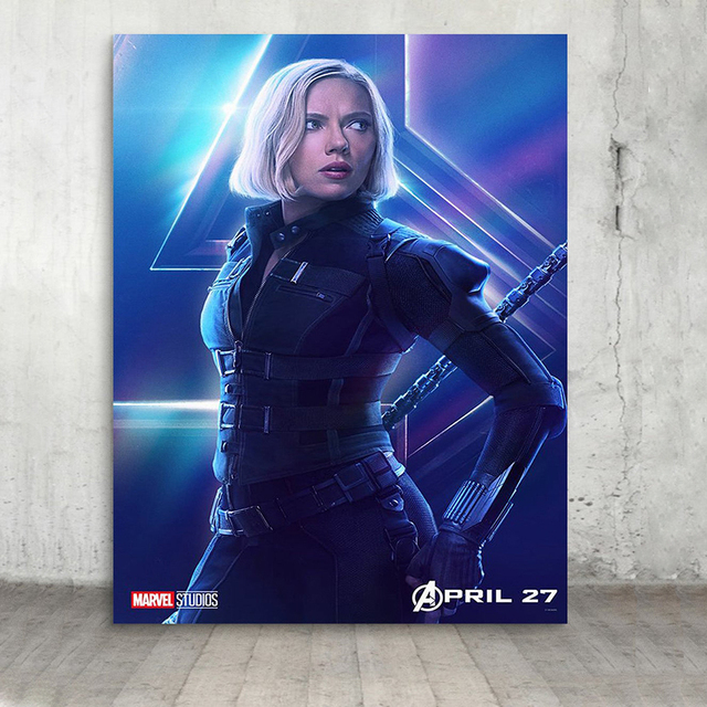 Czarna wdowa 2021 - plakat filmowy Marvel Avengers na płótnie do salonu i sypialni - Wianko - 6