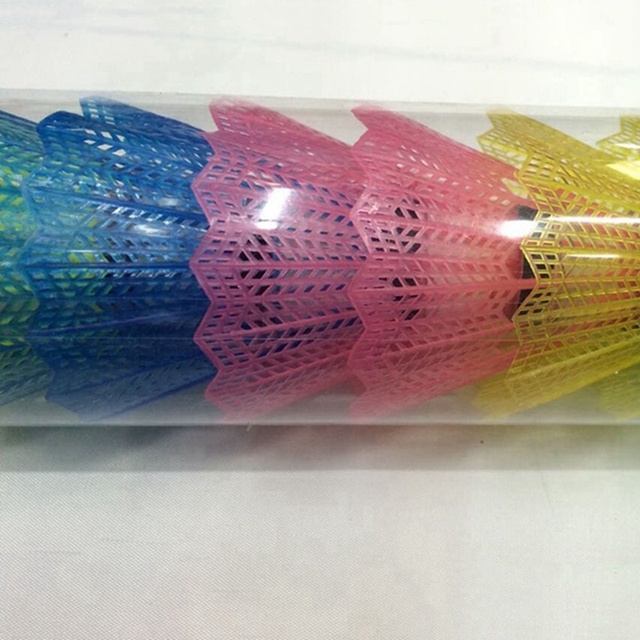 Zestaw 12 piłek do badmintona dla dzieci - piankowa głowa, plastikowa lotka, kolory losowe - Wianko - 7