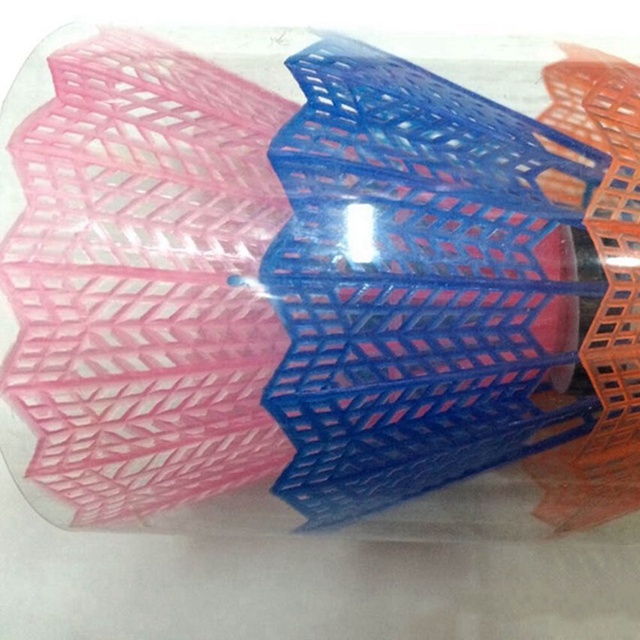 Zestaw 12 piłek do badmintona dla dzieci - piankowa głowa, plastikowa lotka, kolory losowe - Wianko - 8