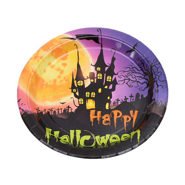 Halloween - dekoracje DIY: papierowe kubki, talerze, proporczyki - Wianko - 10