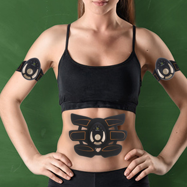 Bezprzewodowy stymulator mięśni EMS do brzucha, ramion i pośladków z pasem USB i akumulatorem - Wianko - 5