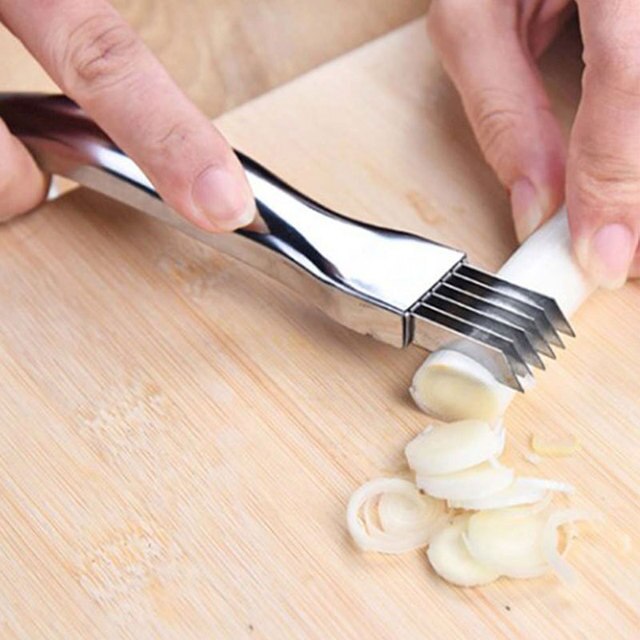 Nóż cebula czosnek krajarka do warzyw - cięcie cebuli czosnku, pomidorów - narzędzie kuchenne - Wianko - 2