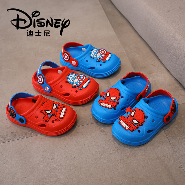 Sandały dziecięce Disney Mickey Minnie Mouse, Spiderman, Iron Man, Captain America - letnie buty chłopięce i dziewczęce na plażę, pantofle dla dzieci - Wianko - 8